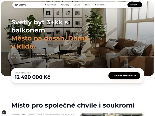 Stejný byt v šabloně Bidli